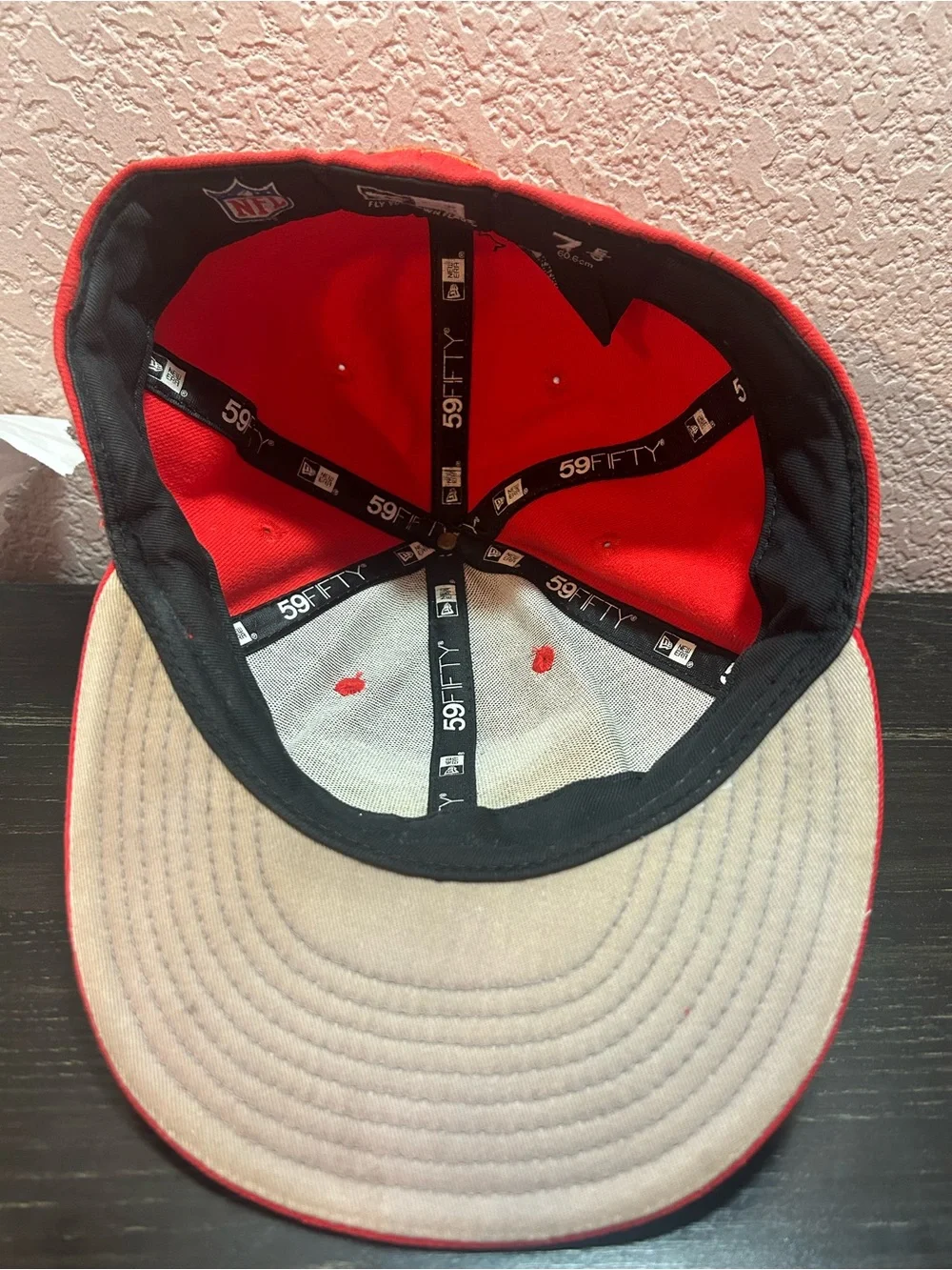 New Era 49ers Fitted Hat Coral 7 5/8